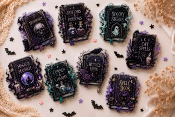 Dark Gothic Book Accessory Phone Grip, Pretty Girls Read Acrylic Phone Holder, Ghost Game Inspired Grip,Bookish Reader Gift