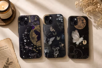 Whimsigoth Mothman Phone Case, Vintage Dark Witchy Cottagecore Cover For iPhone 17 16 15 14 13 12 11 Pro Max, Samsung S25 S24 S23 S22