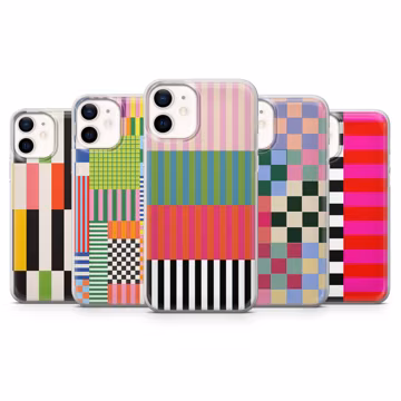 Retro Vintage Phone Case Color Stripes Cover for iPhone 17Pro, 16, 15, 14, 13, 12, Samsung S26, S25, S24, S23, A17, A57, A37, Pixel 10, 9