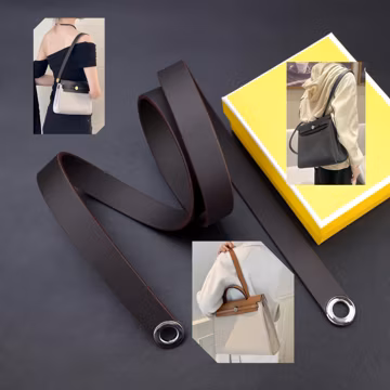 2.2cm wide Swift leather shoulder bag strap for Herbag