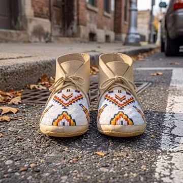 Handcrafted Suede Beaded Moccasins | Powwow-Regalia Beadwork Shoes & Southwestern Tribal Dance Festival Footwear
