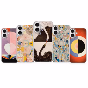 Hilma af Klint Phone Case Abstract Art Cover for iPhone 17 Pro Max, 16e, 15, 14, 13 & Samsung S26 Ultra, S25 FE, A57, A56, Pixel 10, 9A