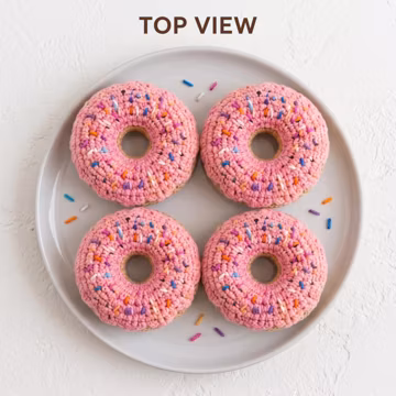 Sprinkle Donut Crochet Pattern PDF, Amigurumi Donut Pattern, Play Food Crochet Pattern, Donut Plush Tutorial, Instant Download