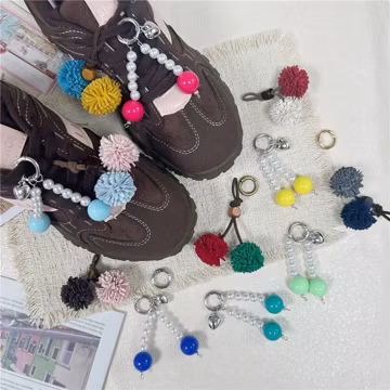 Single Pearl Cherry Shoe Charm for Sneakers, Cute Y2K Sneaker Accessory, Handmade Kawaii Lace Decoration, Coquette Aesthetic Shoe Decor