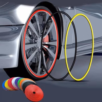 Universal Car Wheel Rim Protector Strip Tire Edge Anti Scratch Styling Accessory