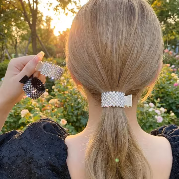 Rhinestone Korean Irregular Hair Claw Clip, Ponytail Metal Hair Clip for Women, Modern Hair Pins-Fashion Hair Accessories, Gift for Her