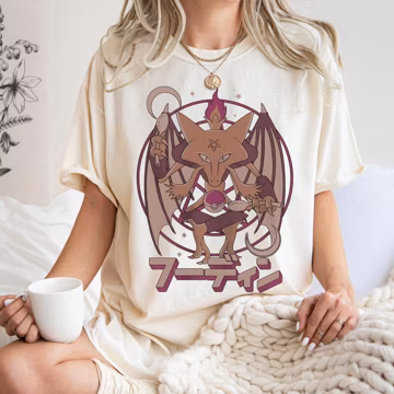 Dark Fantasy Demon Shirt, Gothic Dragon Graphic Tee, Occult Anime Inspired T Shirt, Mystic Fantasy Streetwear, Alternative Unisex Tee, Gift