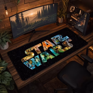 Star Wars Mouse Pad, Galactic Gaming Desk Mat, Sci Fi Battle Mousepad, XL Keyboard Pad, Space Warrior Desk Mat