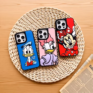Minnie 3D Silicone Phone Case, Fashion Cartoon Leather Texture Cover, Cute Protective Case for iPhone 17 16 15 14 13