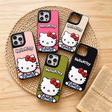 Hello Kitty 3D Silicone Phone Case, Charming Kawaii Character Cover, Soft Durable Protective Case for iPhone 17 16 15 14 13