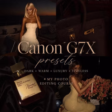 10 Lightroom presets inspired by Canon G7X + My photo editing course