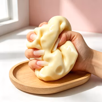 Vaseline Cheese Squishy,Slow Rising Squishy,Soft Squeeze Toy,Stress Relief Fidget Toy,Cute Cheese Squishy