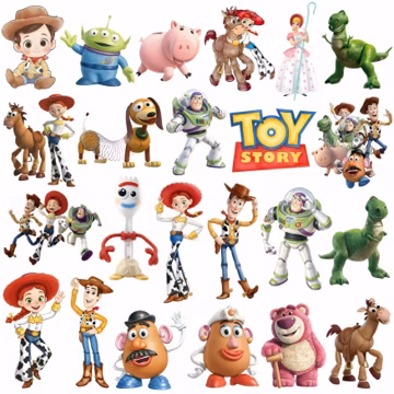 Toy Story Clipart PNG Bundle, Toy Story PNG Cartoon Sublimation Clipart, Toy Story Movie Themed Clip Art Collection, Toy Story Party PNG Svg