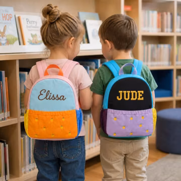 Personalized Toddler Backpack Custom Name Preschool Kids Backpack Gift
