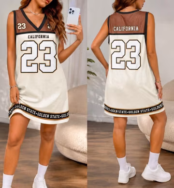 Custom Basketball Jersey Dress, Personalized Women's Sports Dress, Team Name Dress, Sleeveless Game Day Outfit, Basketball Uniform Dress