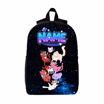 The Amazing Digital Circus Kids Custom Name Backpack – Galaxy Space-Themed Personalized School Bag