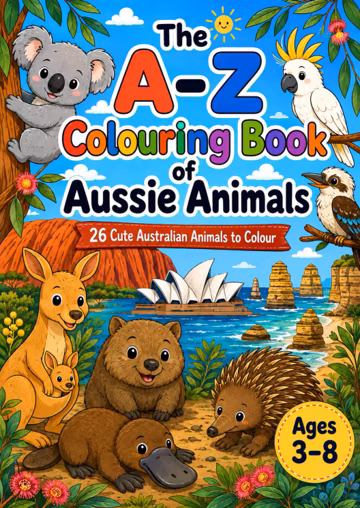 The A–Z Colouring Book of Aussie Animals.