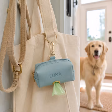 Personalized Dog Walking Bag, Custom Name Poop Bag Holder, Pet Waste Bag Dispenser, Dog Leash Pouch, Puppy Training Gift, Dog Mom Gift