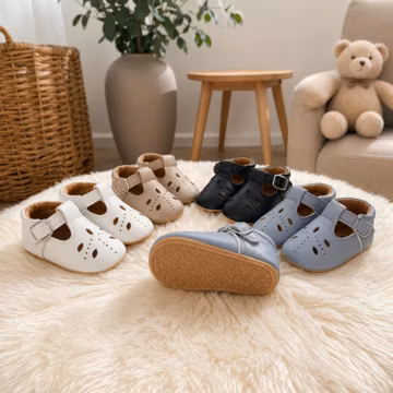 Soft Sole Leather Baby Shoes Genuine Leather Baby Moccasins Unisex Infant Slippers Newborn Gift Toddler First Walkers Neutral Booties