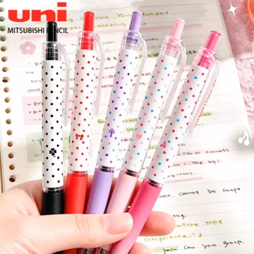 6psc Japan UMN-138 Signo Gel Pen 0.38mm Retractable Colorful Water Pen Office School Stationery