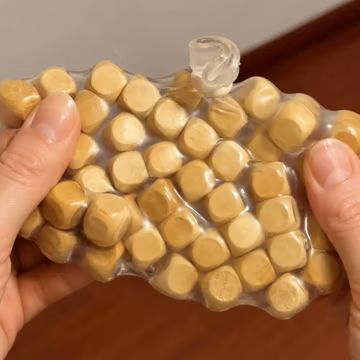 Wooden Bead Stress Ball, Squeeze Sensory Fidget Toy for Adults