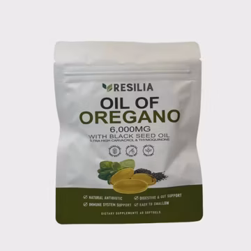 Resilia Oil of Oregano 6000mg with Black Seed Oil Softgels 60 Capsules Immune Support Herbal Supplement Daily Wellness