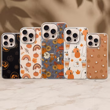 Autumn Phone Case Pumpkin Cover for iPhone 17 Pro Max, 16e, 15, 14, 13 Samsung S26 Ultra, S25 FE, A57, A56, Pixel 10, 9