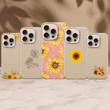 Sunflowers Phone Case Wild Flower Cover for iPhone 17 Pro Max, 16e, 15, 14, 13 Samsung S26 Ultra, S25 FE, A57, A56, Pixel 10, 9