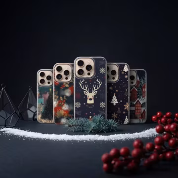 Christmas Phone Case Winter Cover for iPhone 17 Pro Max, 16e, 15, 14, 13 Samsung S26 Ultra, S25 FE, A57, A56, Pixel 10, 9