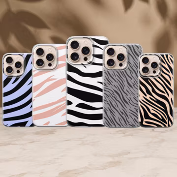 Zebra Phone Case Animal Print Cover for iPhone 17 Pro Max, 16e, 15, 14, 13 Samsung S26 Ultra, S25 FE, A57, A56, Pixel 10, 9