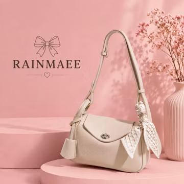 Small Beige Shoulder Bag for Women, Vegan Leather Crossbody Purse, Minimalist Everyday Handbag, Cute Gift for Her, Adjustable Strap Bag