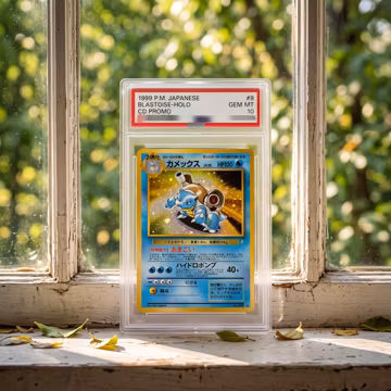 Holo Blastoise Promo #9 Slabbed - Great Desk Decor for Card Collectors