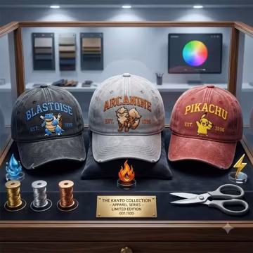 Custom Anime Embroidered Vintage Hat, Personalized Character Baseball Cap, Gift for Her & Him