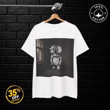 Sad Kitten Mental Health Shirt, It's Okay to Not Be Okay T-Shirt, Cute Depressed Cat Graphic Tee, Emotional Support Gift