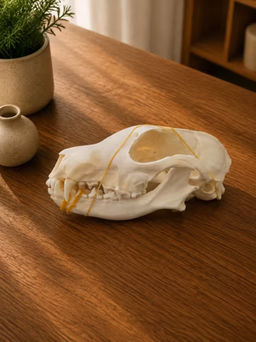 Ethically Sourced Real Fox Skull | Handmade Cleaned Animal Bone | Natural History Specimen | Gothic Home Decor | Taxidermy Display