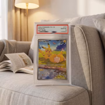 2025 Pikachu #173 151 CS Slab - Eye-Catching Shelf Showpiece