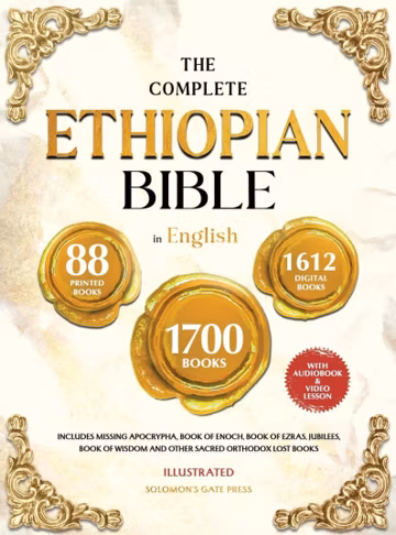 The Complete Ethiopian Bible in English – Illustrated Hardcover with Apocrypha, Enoch, Jubilees & Lost Books