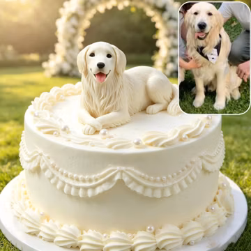 Personalized dog wedding cake toppers, custom pet birthday gifts, handmade 3D clay pet figurines