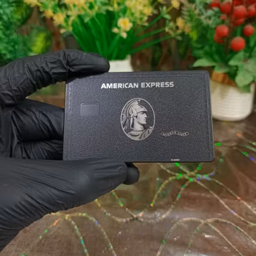 Custom Amex Black Card Replica Metal Card, Stainless Steel Engraved - Collector Gift