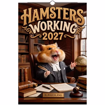 Funny Hamsters Wall Calendar 2027
