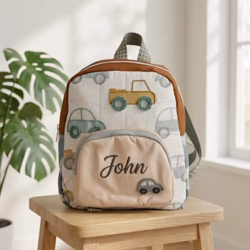 Personalized Toddler Backpack – Custom Name School Bag, Kindergarten & Preschool Backpack, Back to School Gift for Kids