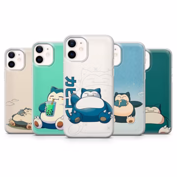 Pokemon Phone Case Snorlax Video Game Pikachu cover for iPhone, Samsung, Pixel, Huawei and others (message us)