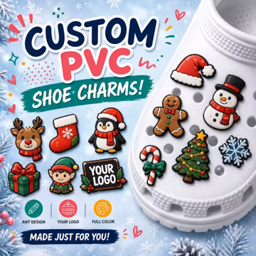 Custom PVC Shoe Charms, Personalized Clog Pins, Your Logo Accessories