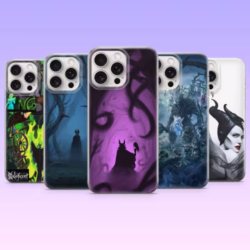 Maleficient Phone Case Disney Villain Cover for iPhone 17e, 16e, 15, 14, 13, 12, Samsung S26Ultra, S25, A57, A17, A16, Pixel 10Pro, 10A, 9