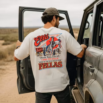Ella Fellas Shirt, Western Whiskey Graphic T-Shirt, Vintage Western Concert Graphic Tee,Ella Fella Club Cowboy Tee 2026,Rodeo Music Fan