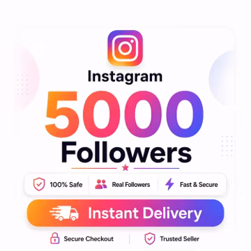 5000 Instagram Followers + Real Instagram Followers | Instagram Followers | Safe Growth Service | Social Media Visibility | Account Growth