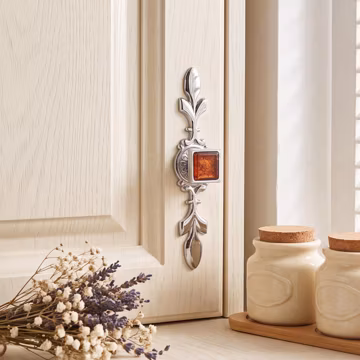 Textured Square Crystal Cabinet Pulls Zinc Alloy Electroplated Multi Sizes Warm Tones for Home Renovation