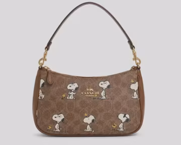 COACH x PEANUT Teri Shoulder Bag In signature canvas/BROWN