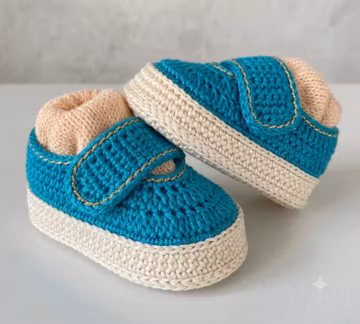 Crochet Baby Shoes Sneakers Pattern PDF | Easy Sandals, Booties, Shoes| baby Gift Baby Booties For Newborn, baby Booties | DIY Gift