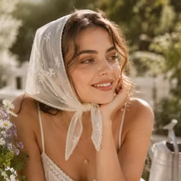 Women's linen headscarf, handmade linen scarf, stylish triangular scarf, eco-friendly gift for women; suitable for all seasons,Birthday gift